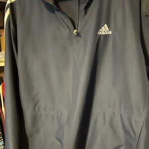 Adidas Dark Blue Quarter-Zip Jacket